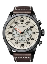 Montre Homme Citizen CA4215-04W Cuir Marron