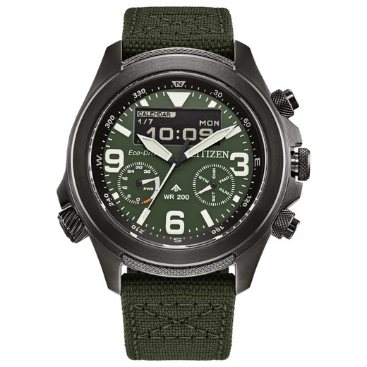 Reloj Citizen Hombre JV1005-02W Promaster Nylon Verde