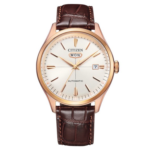 Citizen Men's Watch NH8393-05A Brown Leather