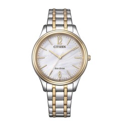 Reloj Citizen Mujer EM0416-78A Acero Bicolor Dorado Lady Elegance