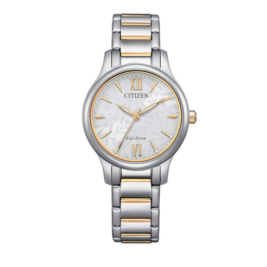 Citizen dameshorloge EM0895-73A Bicolor staal