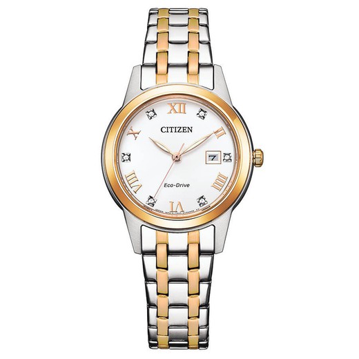 Reloj Citizen Mujer FE1246-85A Acero Bicolor