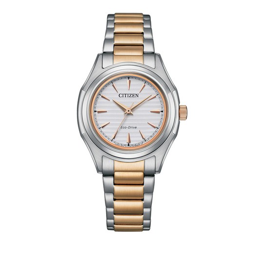 Relógio feminino Citizen FE2116-85A aço bicolor