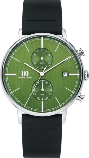 Ανδρικό ρολόι Danish Design Q1290IQ28 Μαύρο Δερμάτινο