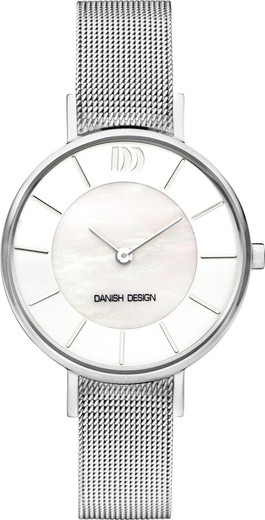 Relógio feminino de design dinamarquês Q1167IV62 em aço