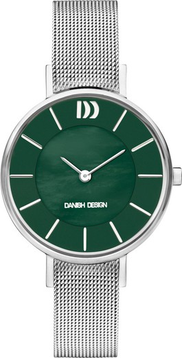 Deens design dameshorloge Q1167IV67 staal