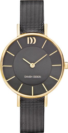 Γυναικείο ρολόι Danish Design Q1167IV70 μαύρο ατσάλι