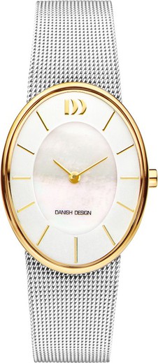 Relógio feminino de design dinamarquês Q1168IV65 em aço