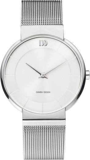 Relógio feminino de design dinamarquês Q1195IV62 em aço