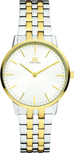 Γυναικείο ρολόι Danish Design Q1251IV95 Δίχρωμο Ασημί χρυσό