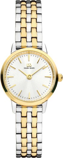 Γυναικείο ρολόι Danish Design Q1268IV95 Δίχρωμο Ασημί χρυσό