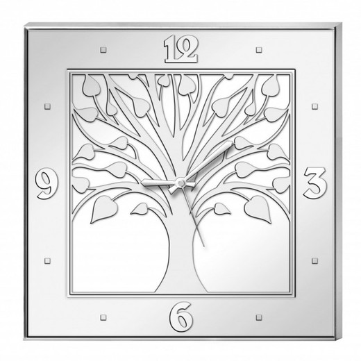 Reloj Decorativo Cuadrado Arbol De La Vida 56050/ORL 40x40cm