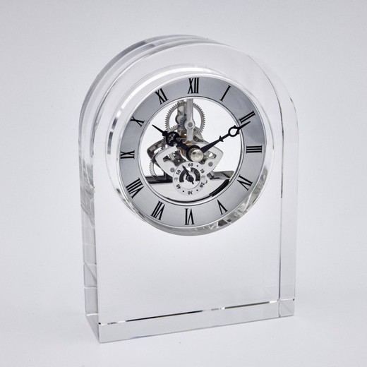 Reloj Decorativo Redondeado Cristal GA5002 15x11cm