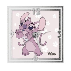 Reloj Despertador Disney 13x13cm D788 Lilo & Stitch Rosa