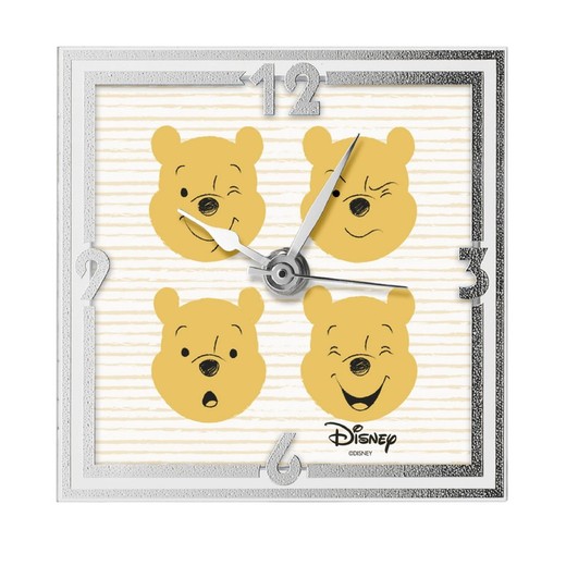 Reloj Despertador Disney 13x13cm D802 Winnie The Pooh