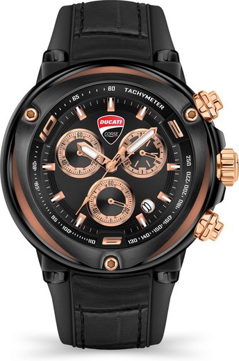 Reloj Ducati Hombre DTWGO2018802 Piel Negro