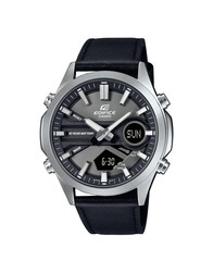 Relógio masculino Edifice Casio EFV-C120L-8AEF couro preto