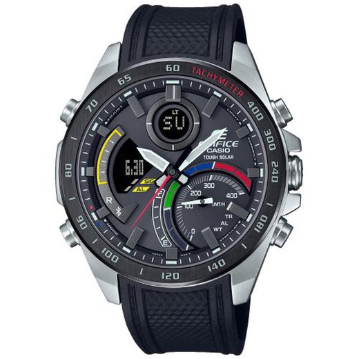 Relógio masculino Edifice ECB-900MP-1AEF esportivo preto