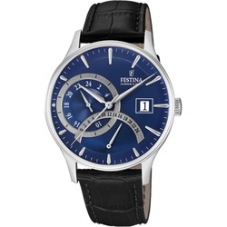 Relógio masculino Festina F16983/3 couro preto