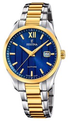 Festina Herrenuhr F20027/2 zweifarbiger Goldstahl