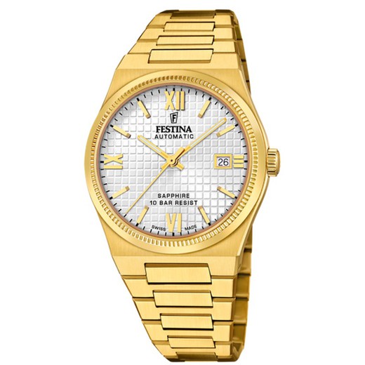 Reloj Festina Hombre F20032/1 Dorado Automático