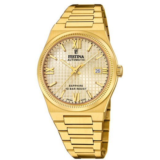 Reloj Festina Hombre F20032/2 Dorado Automático