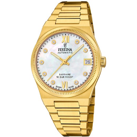 Reloj Festina Hombre F20033/1 Dorado Automático