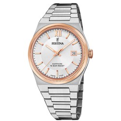 Reloj Festina Hombre F20036/1 Acero Bicolor Rosa Automático