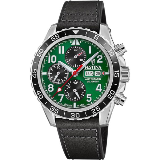 Reloj Festina Hombre F20056/2 Piel Negra Automático