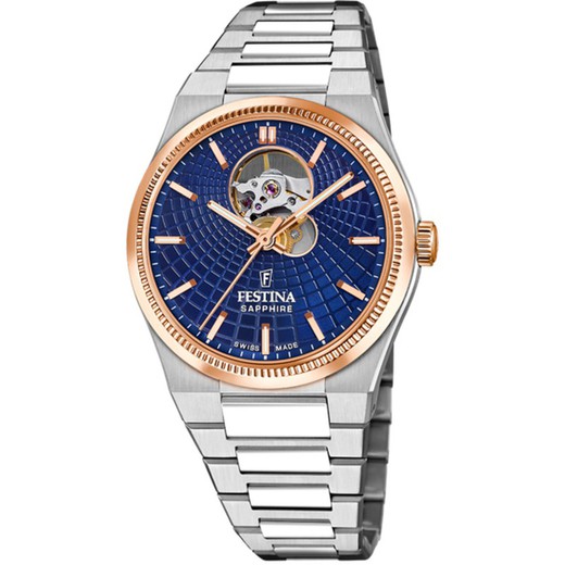 Reloj Festina Hombre F20061/2 Acero Bicolor Rosa Automático