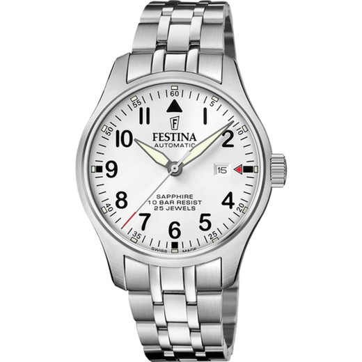 Reloj Festina Hombre F20151/A Acero Swiss Made Automático