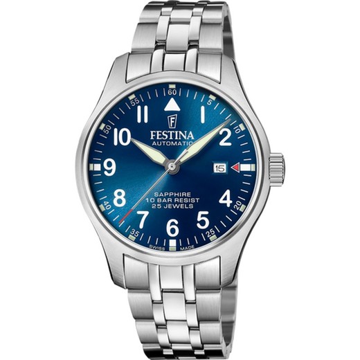 Reloj Festina Hombre F20151/C Acero Swiss Made Automático