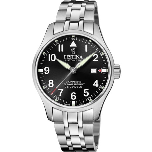 Reloj Festina Hombre F20151/D Acero Swiss Made Automático