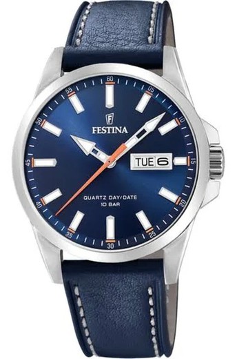 Rellotge Festina Home F20538/3 Pell Blau