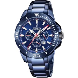 Relógio masculino Festina F20643/1 aço azul