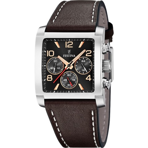 Reloj Festina Hombre F20653/4 Piel Marrón Timeless Chronograph