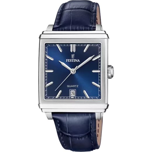 Montre Homme Festina F20681/5 Cuir Bleu