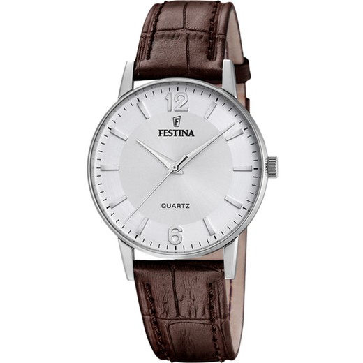 Festina Herreur F20690/2 Brunt læder