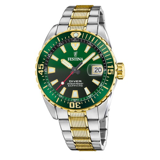 Reloj Festina Hombre F20706/2 Acero Bicolor Dorado