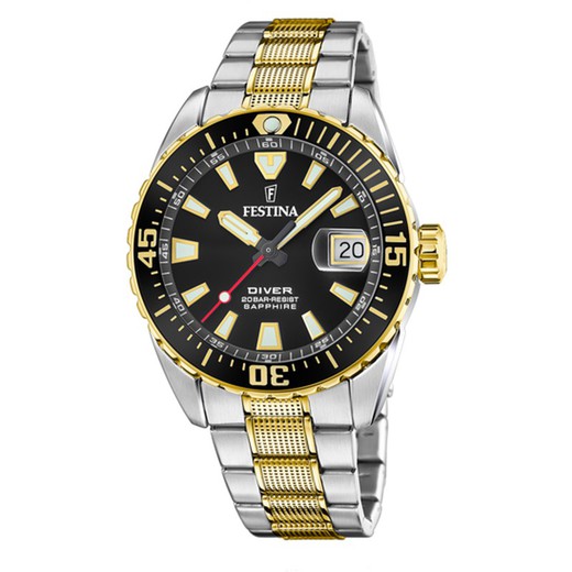 Reloj Festina Hombre F20706/3 Acero Bicolor Dorado