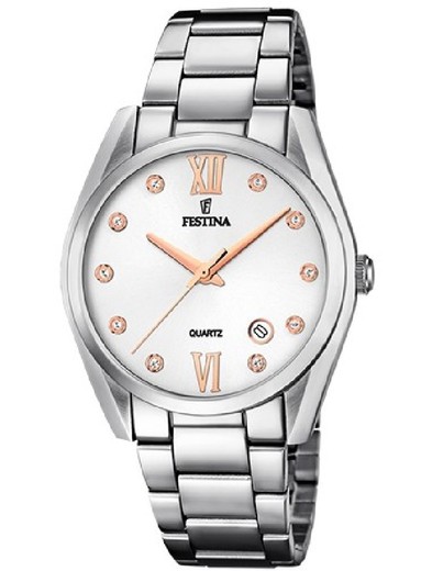 Relógio feminino Festina F16790/A em aço