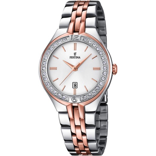 Reloj Festina Mujer F16868/2 Acero Bicolor Rosa Mademoiselle