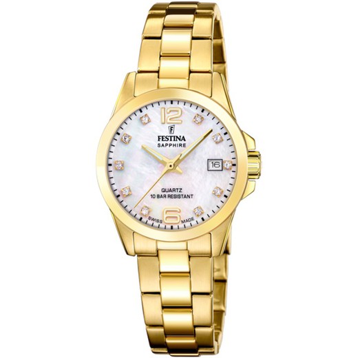 Reloj Festina Mujer F20050/1 Dorado Swiss Made