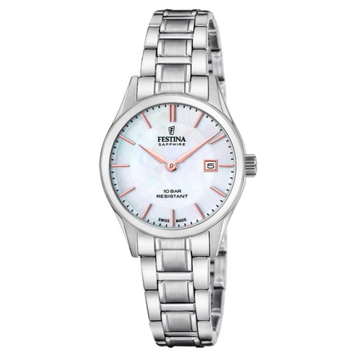 Reloj Festina Mujer F20068/2 Acero Swiss Made