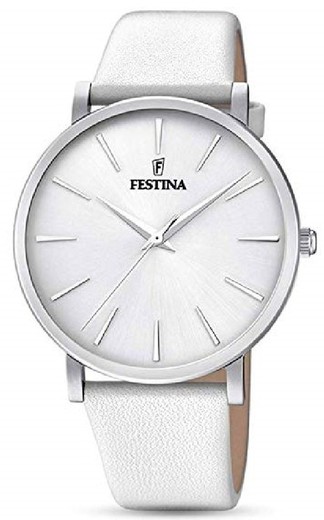 Reloj Festina Mujer F20371/1 Cuero Blanco