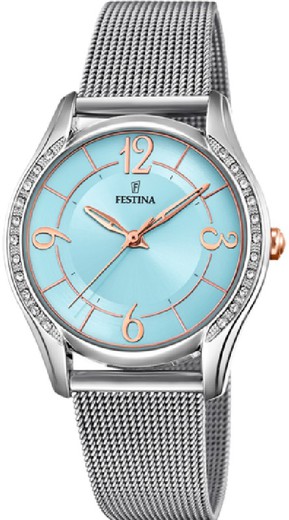 Festina Γυναικείο Ρολόι F20420/3 Ατσάλινο Ματ