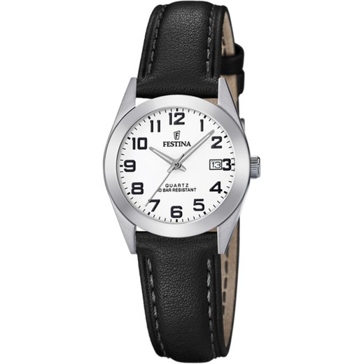 Montre Femme Festina F20447/1 Cuir Noir