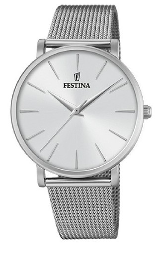 Festina Γυναικείο Ρολόι F20475/1 Ατσάλινο Ματ