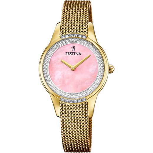 Reloj Festina Mujer F20495/2 Dorado Circonitas