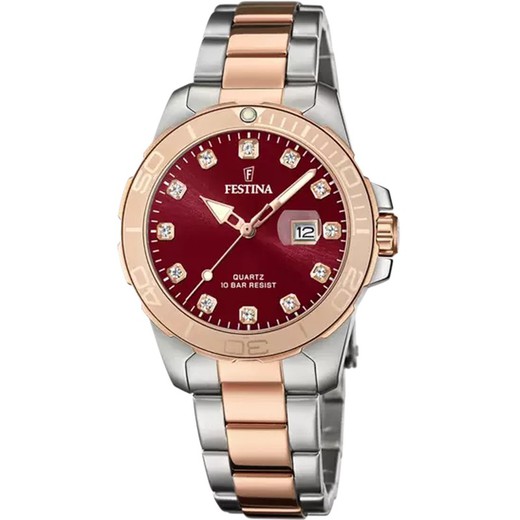 Festina Women's Watch F20505/2 Two-tone Steel Pink